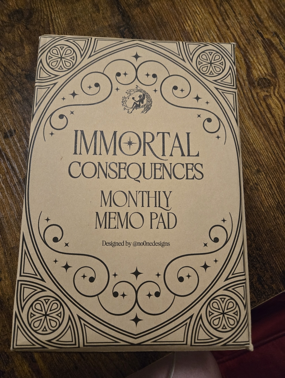 Immortal Consequences Monthly Memo Pad